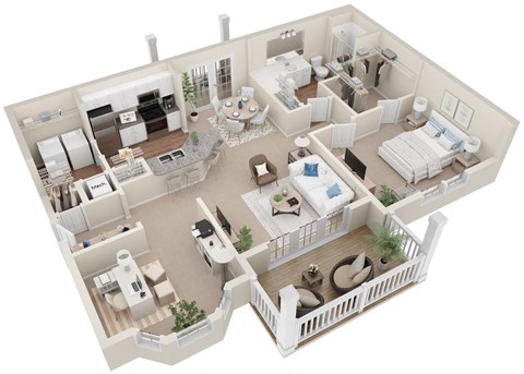 Lullwater at Bass | The Grove | One Bedroom One Bathroom
